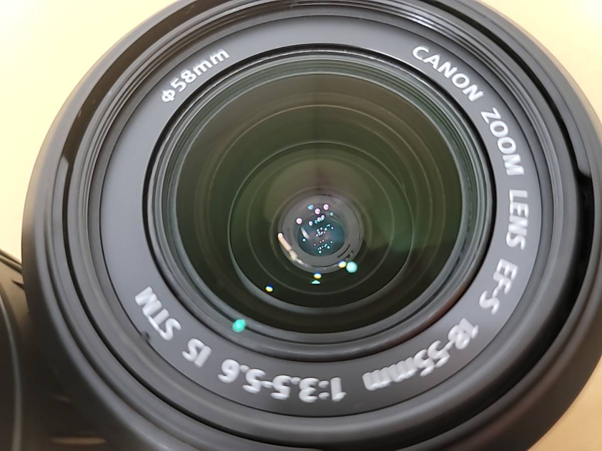 T106[06]76(デジタル一眼レフカメラ) ジャンク Canon キヤノン EOS Kiss X8i ダブルズームキット ※モヤあり 12/26T出品_画像10