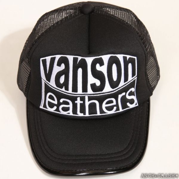 バンソン VANSON 正規品 PUレザー パイピングテープ メッシュキャップ CAP 帽子 LB-199-02010 刺繍 ジャニー 宅配便 送料無料(3)(1)_画像2