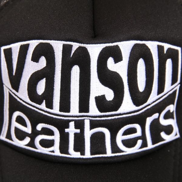 バンソン VANSON 正規品 PUレザー パイピングテープ メッシュキャップ CAP 帽子 LB-199-02010 刺繍 ジャニー 宅配便 送料無料(3)(1)_画像3