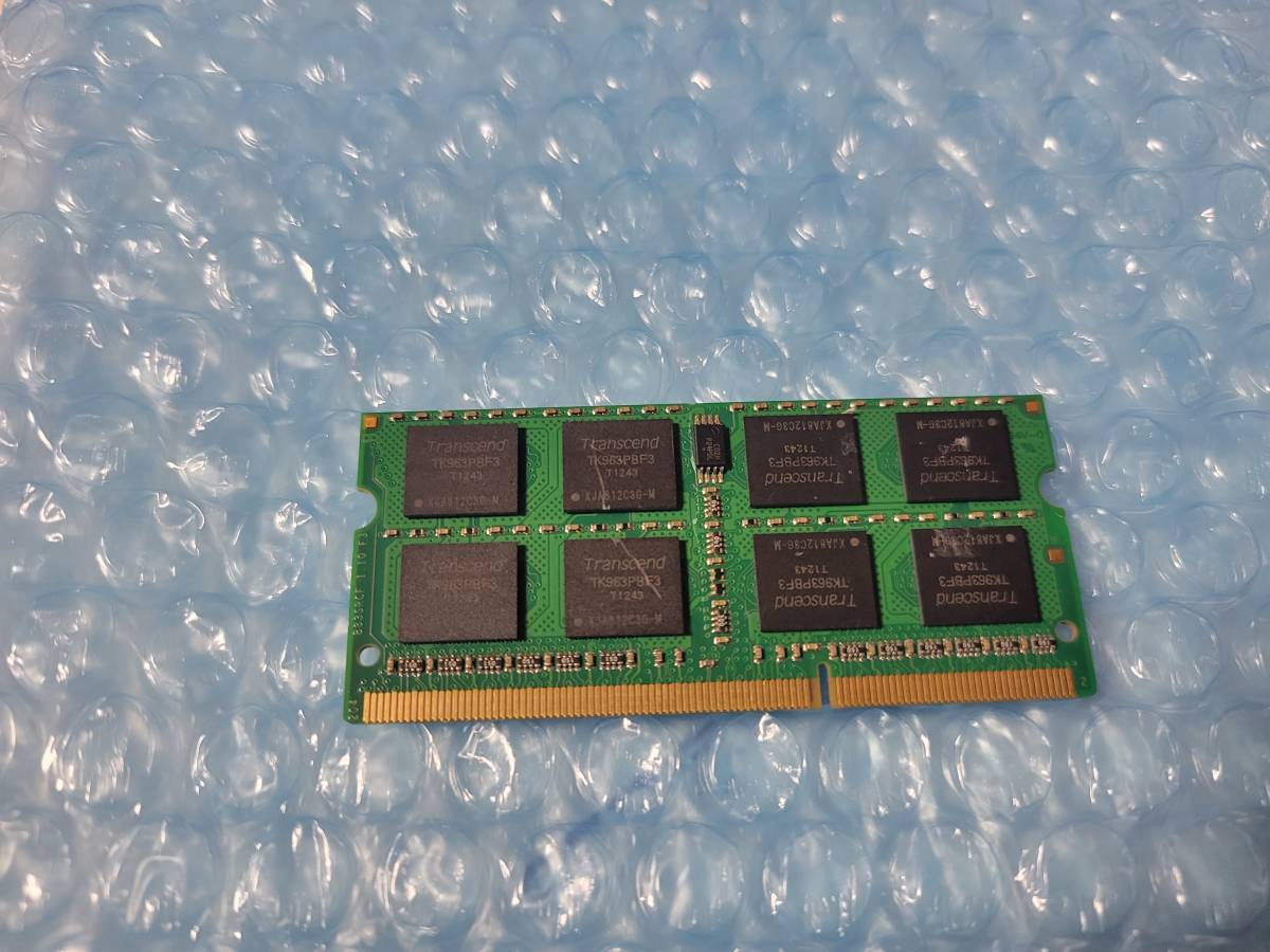 即決 Transcend製 DDR3 8GB PC3-10600S SO-DIMM PC3-8500S互換 送料120円～_画像2
