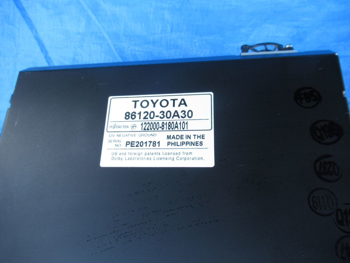 10-2　18系　後期　 クラウン GRS182 GRS180　184　♪　 純正オーディオ CDチェンジャー MD 　86120-30A30_画像3