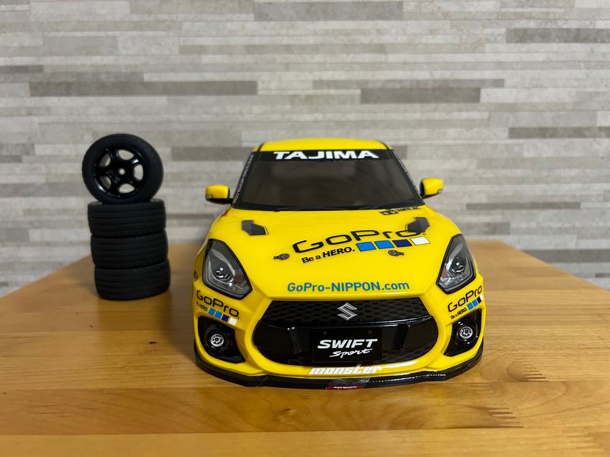 タミヤ スズキ スイフト スポーツ ボディ GoProモンスター タミヤ スズキ スイフト スポーツ ボディ GoProモンスター
