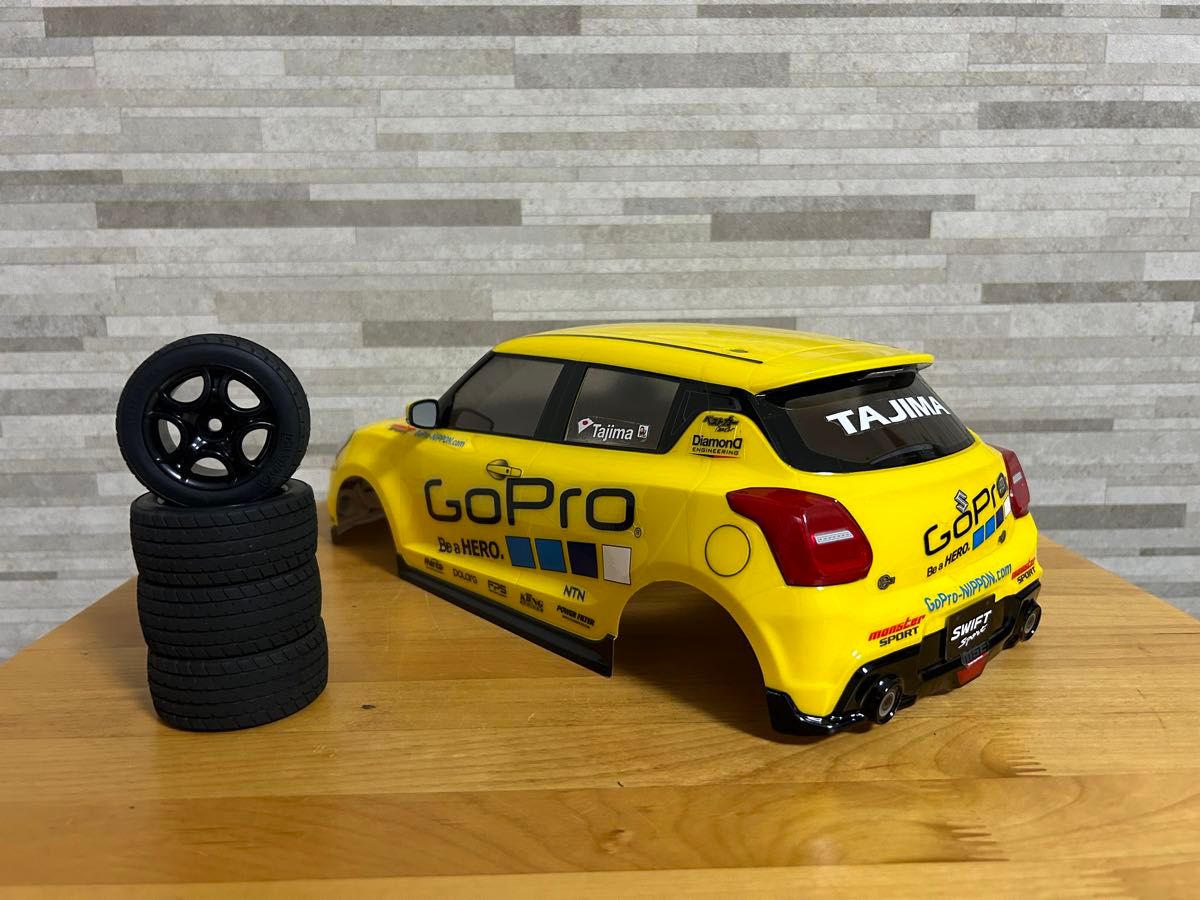 タミヤ スズキ スイフト スポーツ ボディ GoProモンスター タミヤ スズキ スイフト スポーツ ボディ GoProモンスター