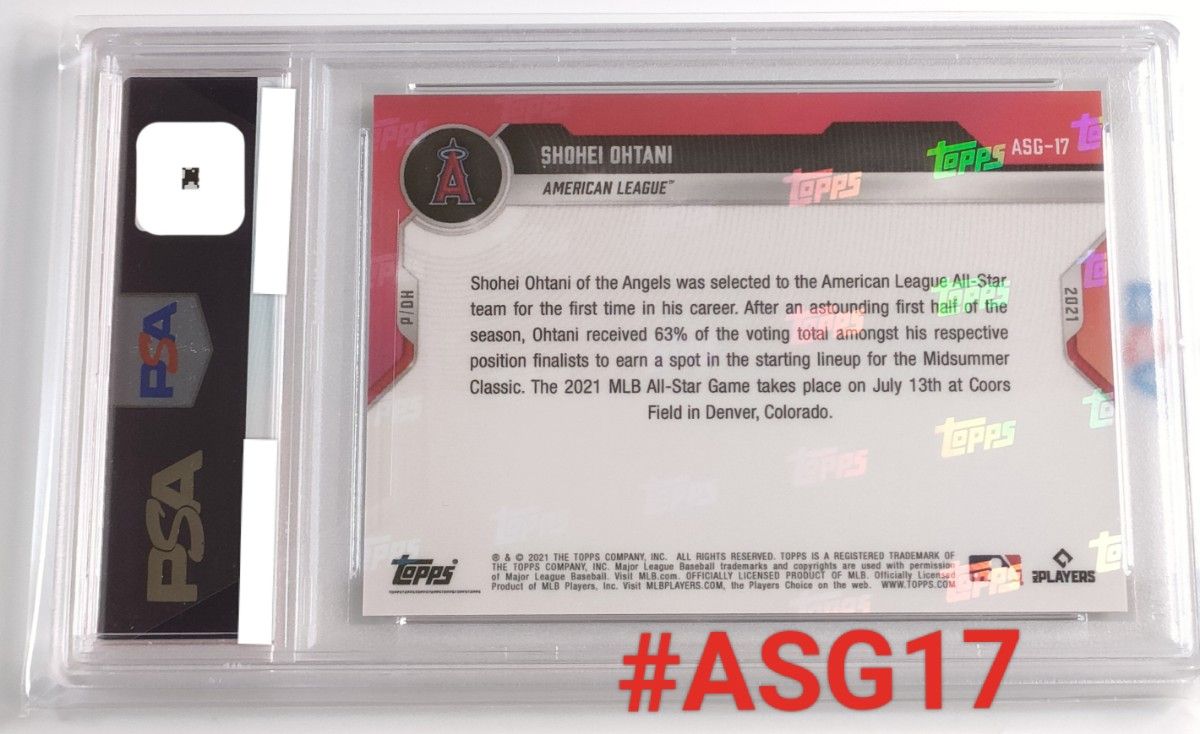 PSA9 topps now 2021 #ASG17 ohtani 大谷翔平 MVP