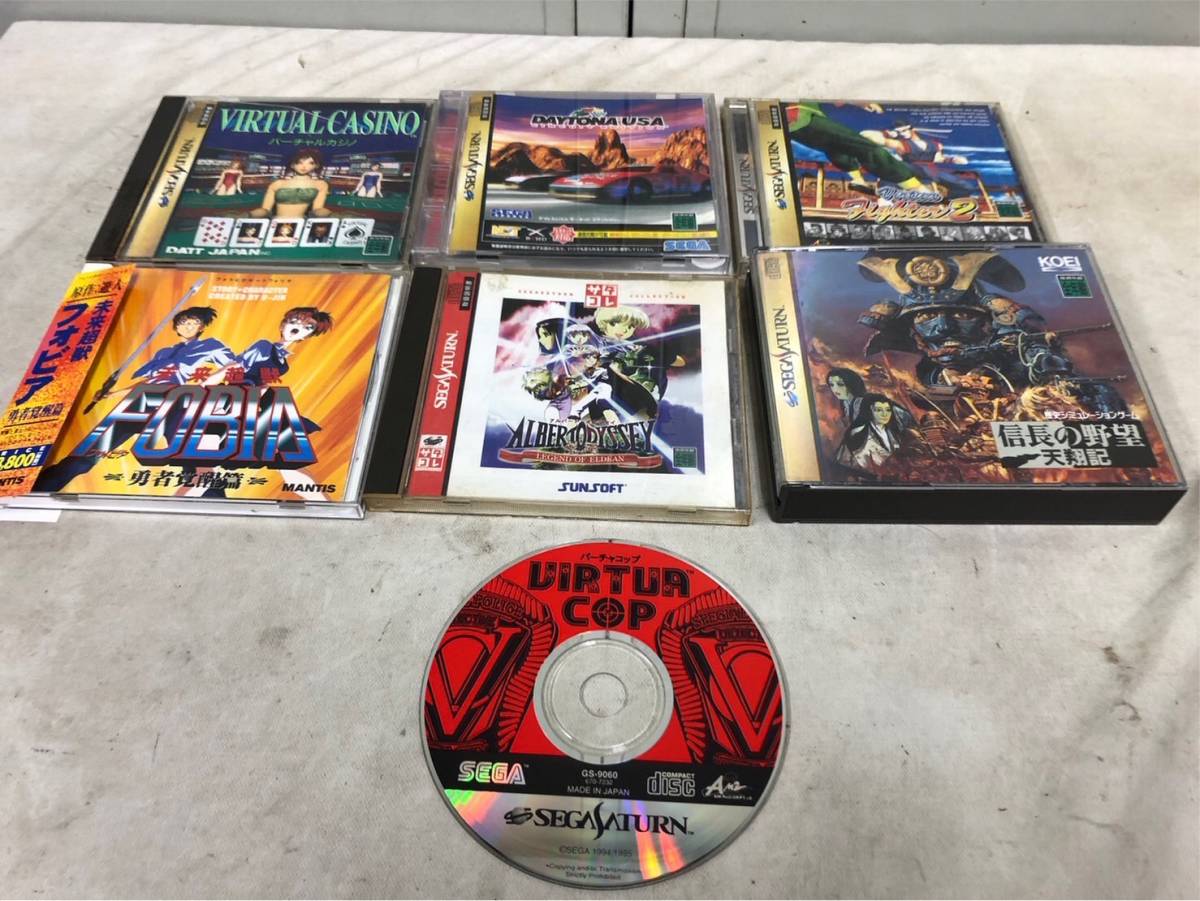 （164）セガサターン SEGASATURN ゲームソフト7本 まとめ売り 未来超獣フォビア バーチャファイター2 アルバート オデッセイ など_画像1