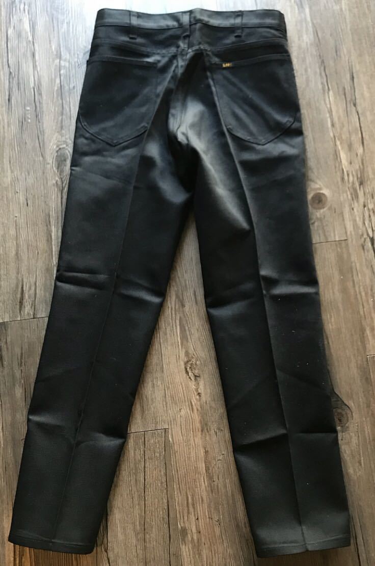 70's Lee LEENS SLIM パンツ/BLACK！デッドストックW31/ 518 カツラギ　売り切り！