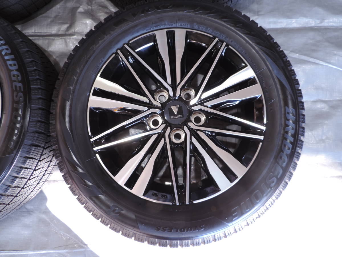 【中古スタッドレスセット】 ブリヂストン VRX2 205/60R16 21年製 ＆ モデリスタ トリニタス 16インチ 6J+40 5H114.3 90 ノア ヴォクシー_画像7