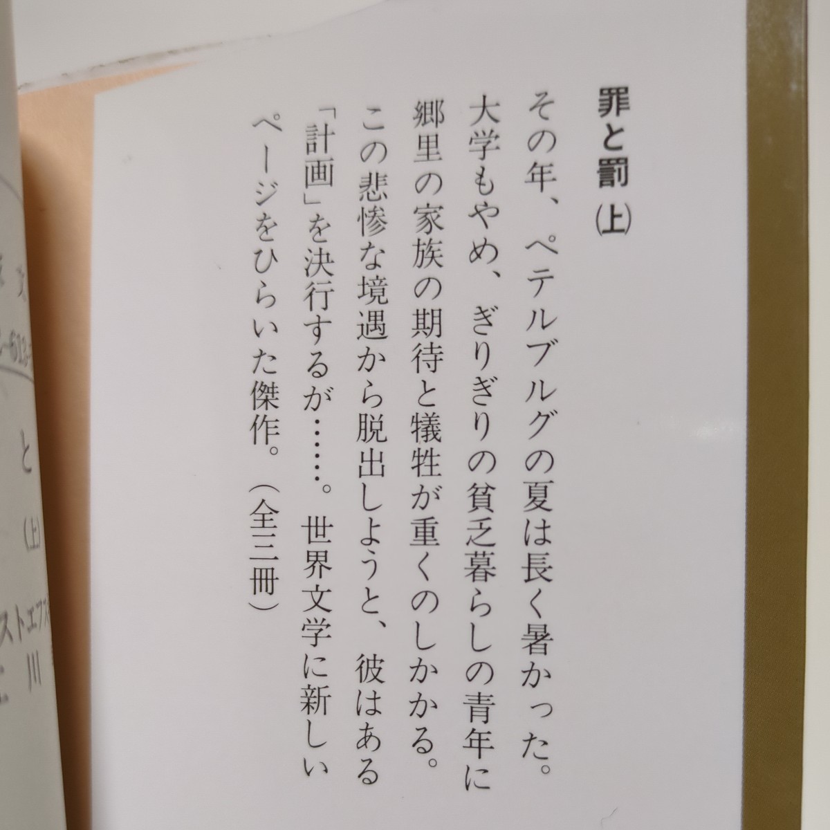 上中下巻3冊セット 罪と罰 ドストエフスキー 岩波文庫 江川卓 中古 ロシア文学 名著_画像5