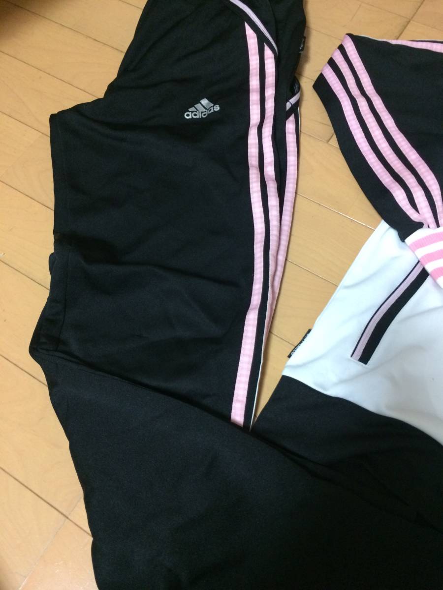 アディダス★160サイズ★女子ジャージ上下★上着新品★パンツ中古品★_画像3