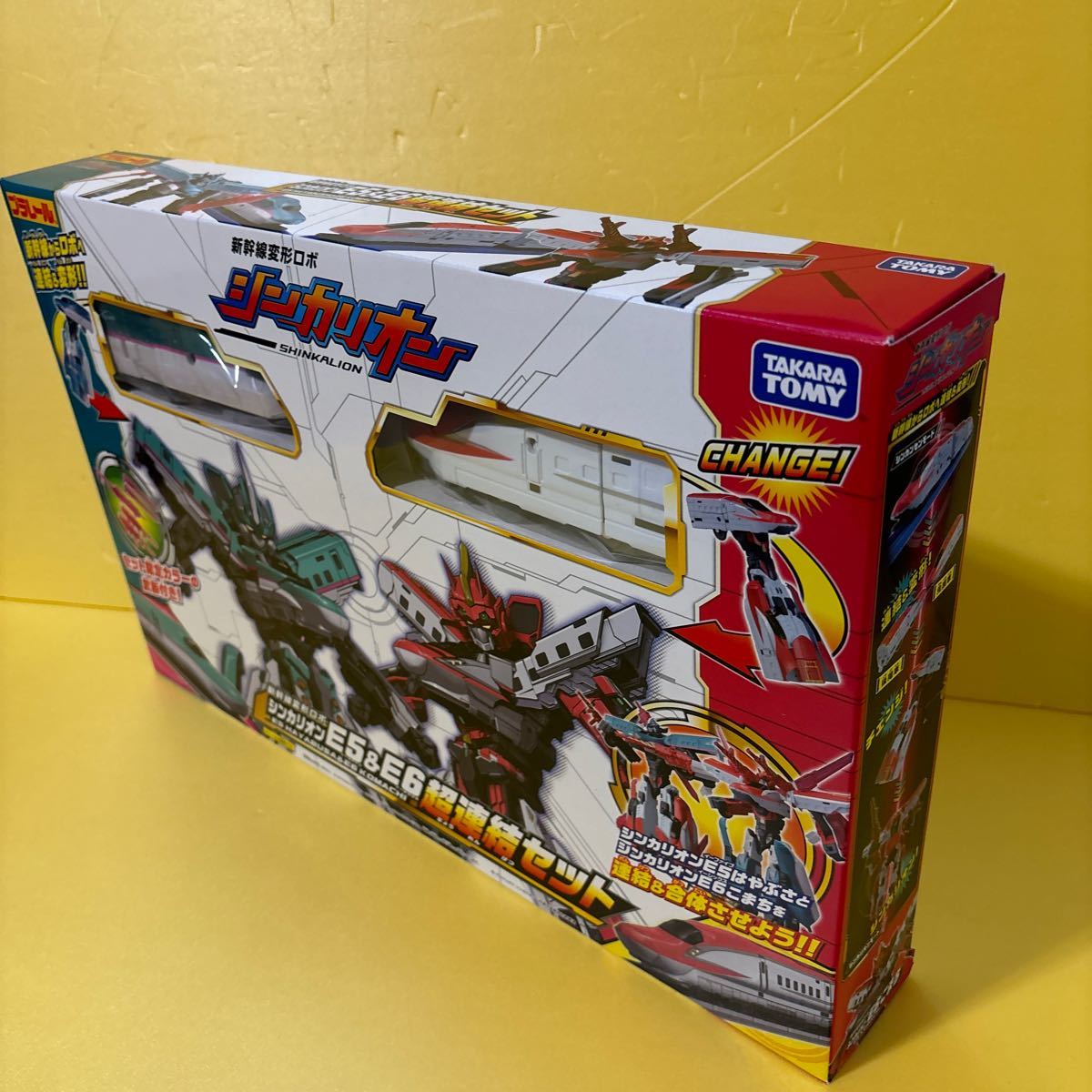 * that time thing rare new goods unopened Shinkansen deformation Robot sinkali on E5 & E6 super connection set / Plarail figure toy / Takara Tommy 