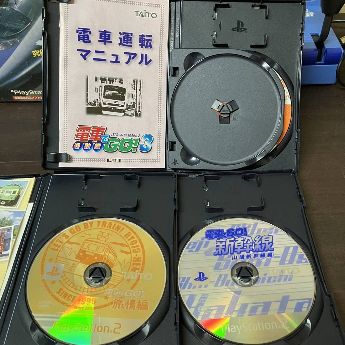 [12-3]TAITO 電車でGO！ 新幹線 専用コントローラー カセット PlayStation2対応 レトロ ゲーム_画像7