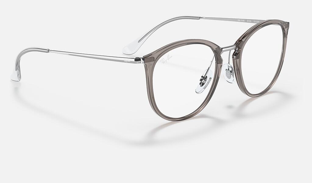 新品 レイバン RX7140-8125-51 メガネ フレーム トランスペアレント グレー 正規品 専用ケース付 RB7140 伊達 老眼鏡 サングラス等に_実際の商品は51サイズです。