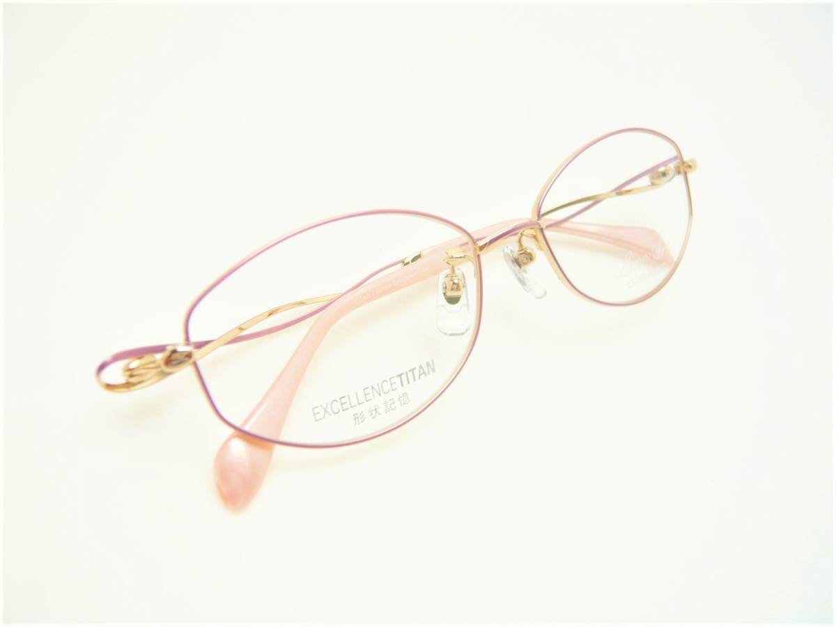 新品 シャルマン ラインアート メガネ XL1649-52 PK メヌエット コレクション エクセレンスチタン メガネフレーム 正規品 日本製 最後の1本_画像7