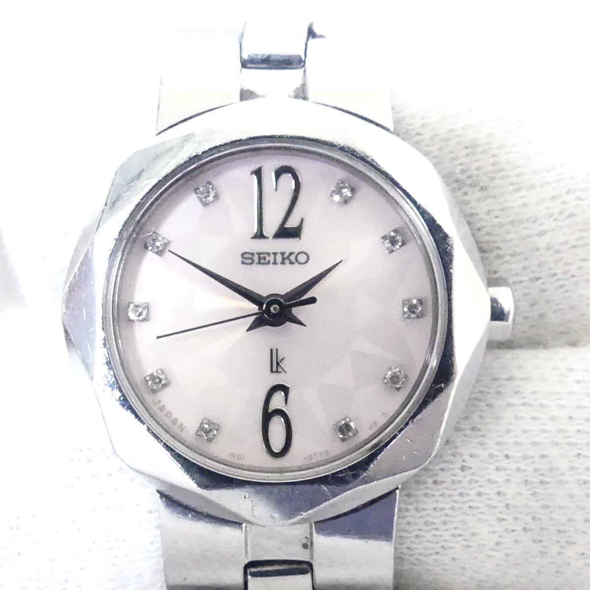 SEIKO セイコー LK ルキア 1N01-0KH0 ピンク文字盤 レディース 腕時計 現状品 USED /2312C_画像2