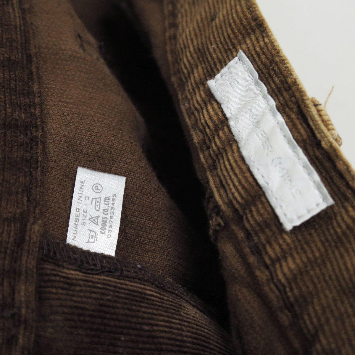 2000 NUMBER NINE CORDUROY BUSH PANTS ARCHIVE 00s 00's ナンバーナイン コーデュロイ ブッシュ パンツ アーカイブ_画像8