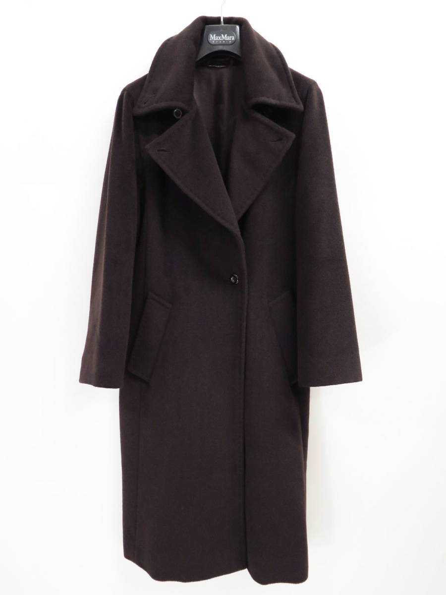 MaxMara STUDIO WOOL LONG COAT 40 マックスマーラ ステュディオ ウール ロング チェスター コート_画像1