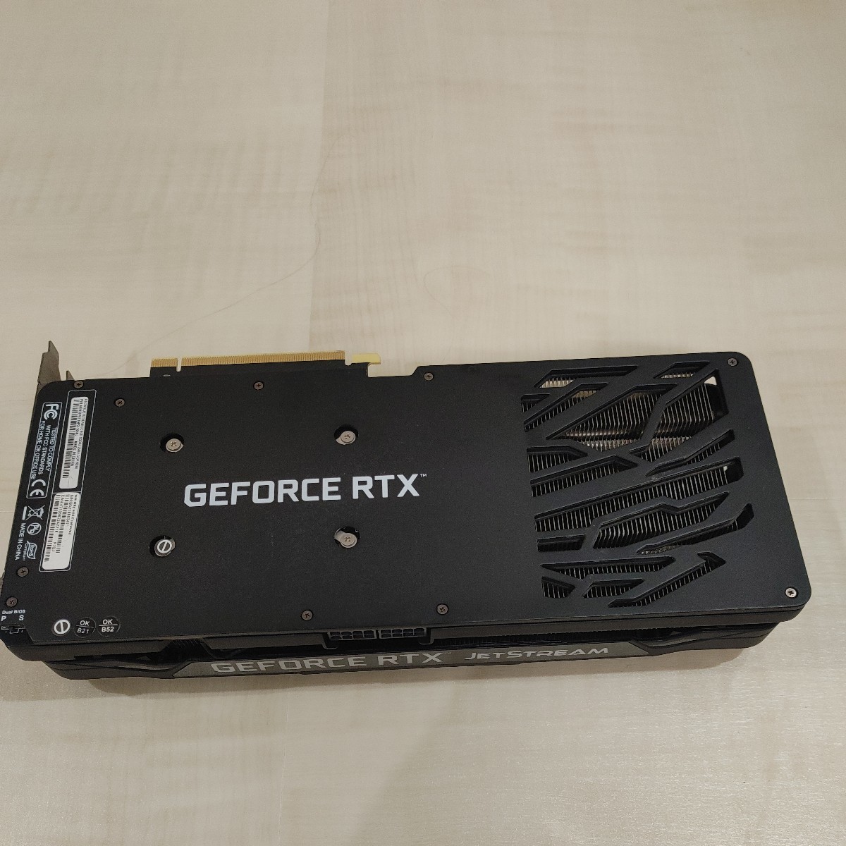 中古 完動品 非LHR Palit(パリット) GeForce RTX 3070 JetStream_画像5