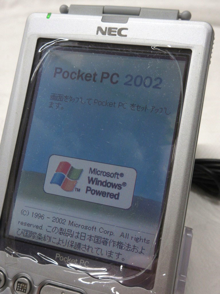 12K062 NEC PoketGear ポケットPC [MC/PG5000] + クレードル アダプター 通電のみ確認 現状 売り切り_画像2