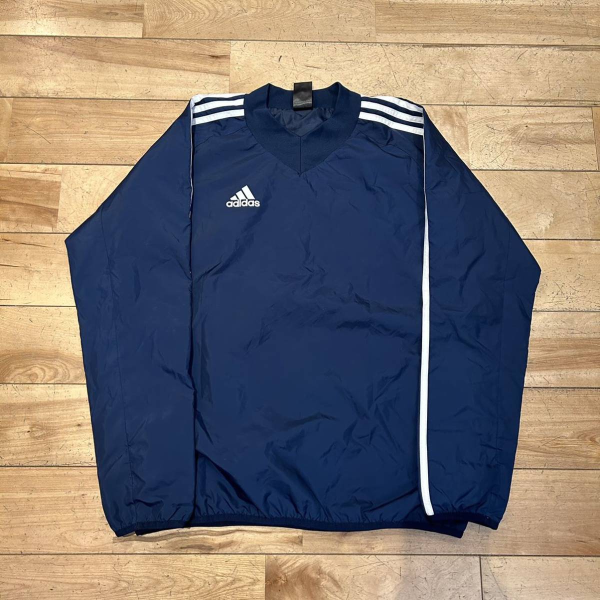 ★adidas/アディダス/ウィンドブレーカー セットアップ/上下セット/ウィンドブレーカー上下/ピステ/ロゴ/スポーツ/防寒着/メンズ/Lサイズ_画像2