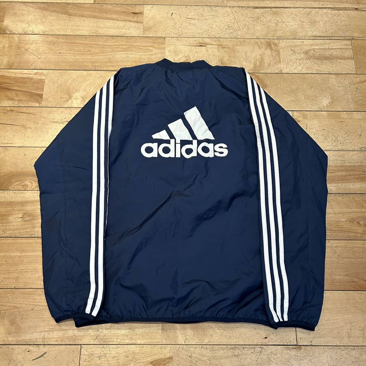 ★adidas/アディダス/ウィンドブレーカー セットアップ/上下セット/ウィンドブレーカー上下/ピステ/ロゴ/スポーツ/防寒着/メンズ/Lサイズ_画像5