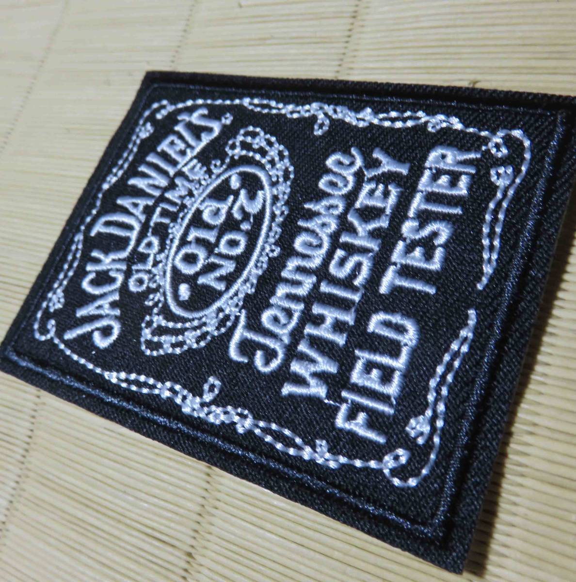 黒(四角) 新品 ジャックダニエルJack Daniel's 刺繍ワッペン 黒(四角) 新品 ジャックダニエルJack Daniel's 刺繍ワッペン
