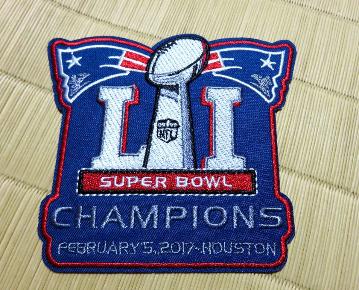  deep sea . blue victory 2017* new goods NFL super bowl Super Bowl new England *pei Trio tsuNew England Patriots embroidery badge * american football 