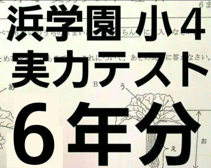 浜学園 小４ 実力テスト ６年分｜Yahoo!フリマ（旧PayPayフリマ）