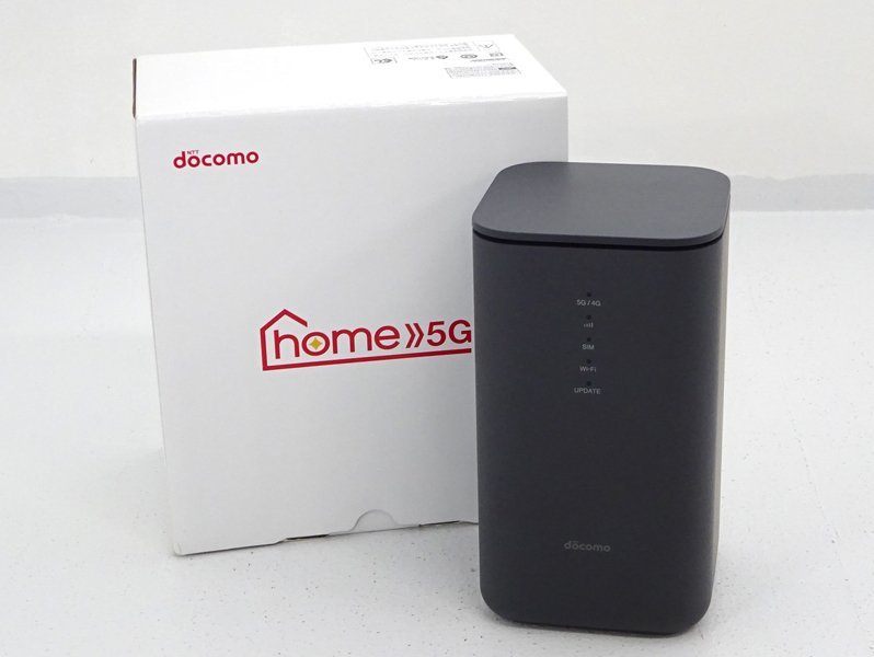 ★中古★docomo home 5G HR02 モバイルルーター ダークグレー 利用制限:〇 動作確認済（ドコモ)★【HD423】_画像1