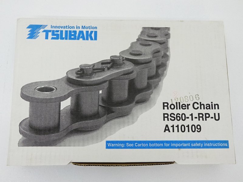 ★未使用★TSUBAKI 椿本チエイン ローラーチェーン RS50-1-RP-U RS60-1-RP-U 計2点セット★【SP426】_画像5