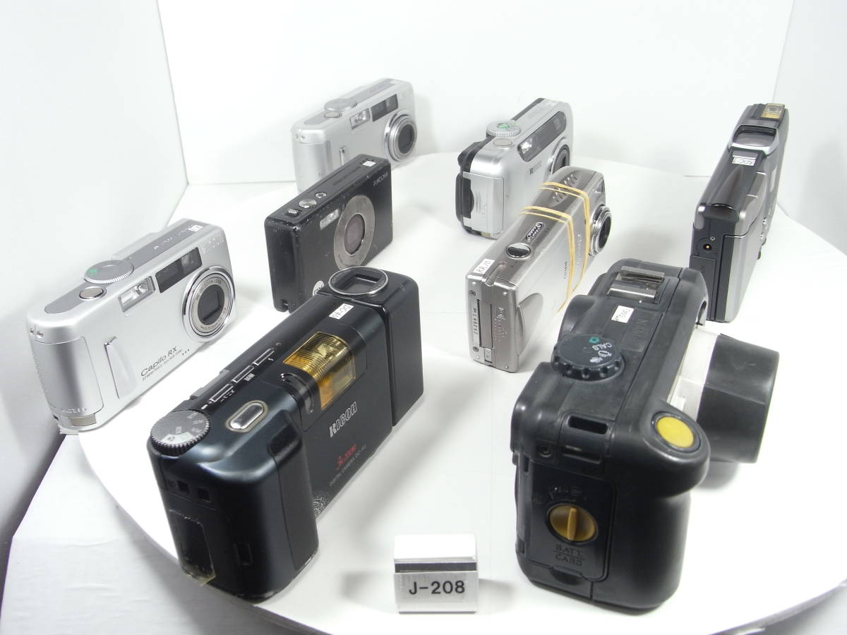 RICOH Caplio 500G wide 1台,RDC-7 1台,DC-4U 1台,Caplio RR10 1台, Caplio RR30 1台,Caplio RX 2台,PX 1台 要修理 まとめて8台 J-208_画像4