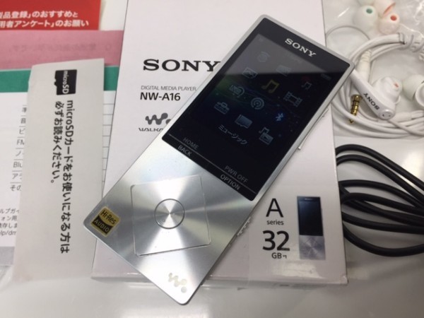     原文:(122-12) 1円~ [ 美品 使用わずか ] SONY ソニー ウォークマン Aシリーズ NW-A16 32GB シルバー ♪ ハイレゾ / Bluetooth / microSD対応
