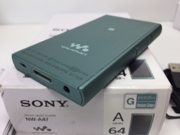 原文:(123-08) 1円~ [ 美品 使用わずか ] SONY ウォークマン Aシリーズ NW-A47 64GB ホライズングリーン / ハイレゾ / Bluetooth / microSD対応
