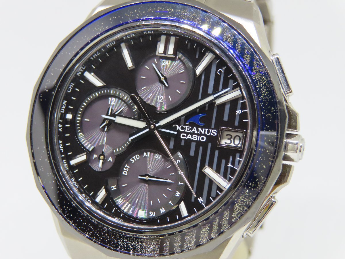 あなたにおすすめの商品 【美品】カシオ メンズ腕時計 ソーラー電波 OCW-S5000MB-1AJF S5000シリーズ オシアナス OCEANUS OCEANUS