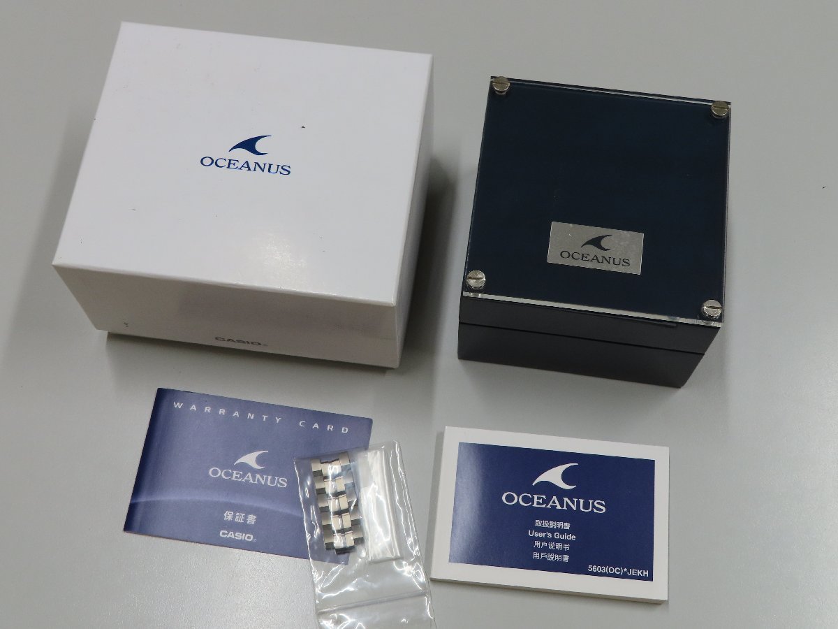 【美品】カシオ OCEANUS オシアナス S5000シリーズ OCW-S5000MB-1AJF ソーラー電波 メンズ腕時計_画像7
