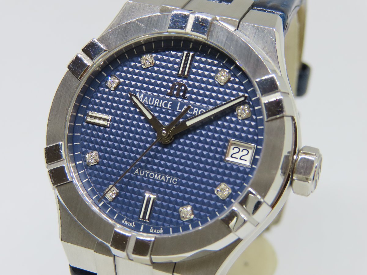 【美品】モーリスラクロア アイコン AI6006 8Pダイヤ 自動巻 ユニセックス腕時計_画像1