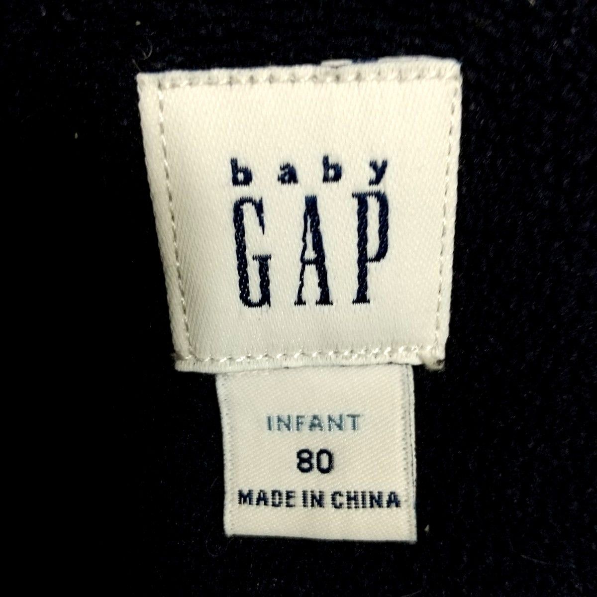 GAP ダウンジャケット baby KIDS 80cm 青 ワッペン 男女兼用