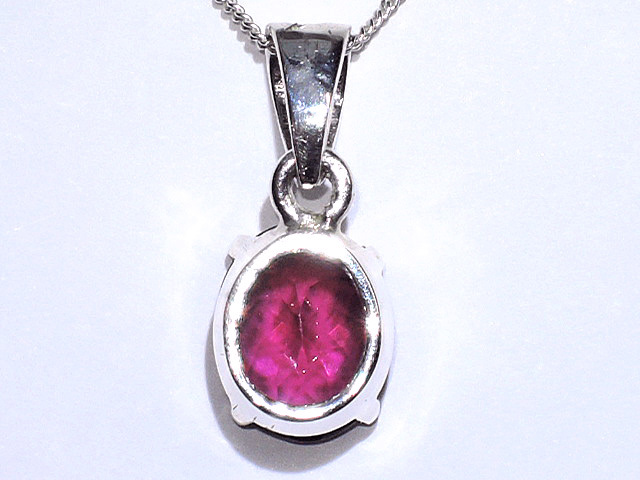 * color ...* pink tourmaline * brilliant cut * jewelry necklace silver chain attaching *silver925 GEM* natural stone gem *kamesan
