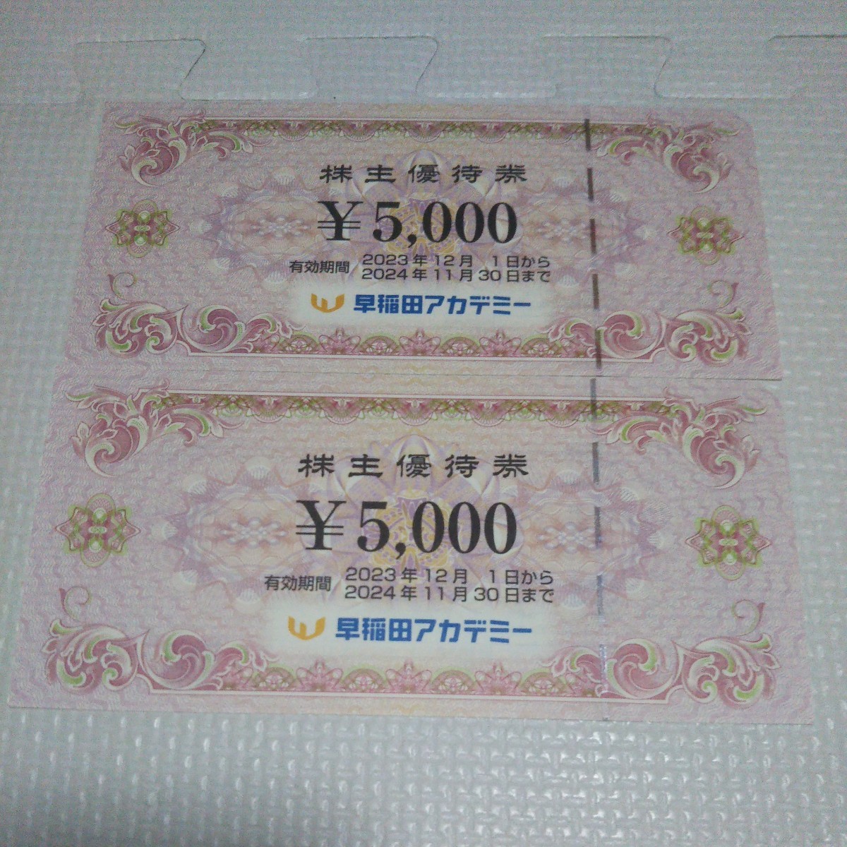 でおすすめアイテム。 早稲田アカデミー 株主優待券 5000円×2枚 - 優待