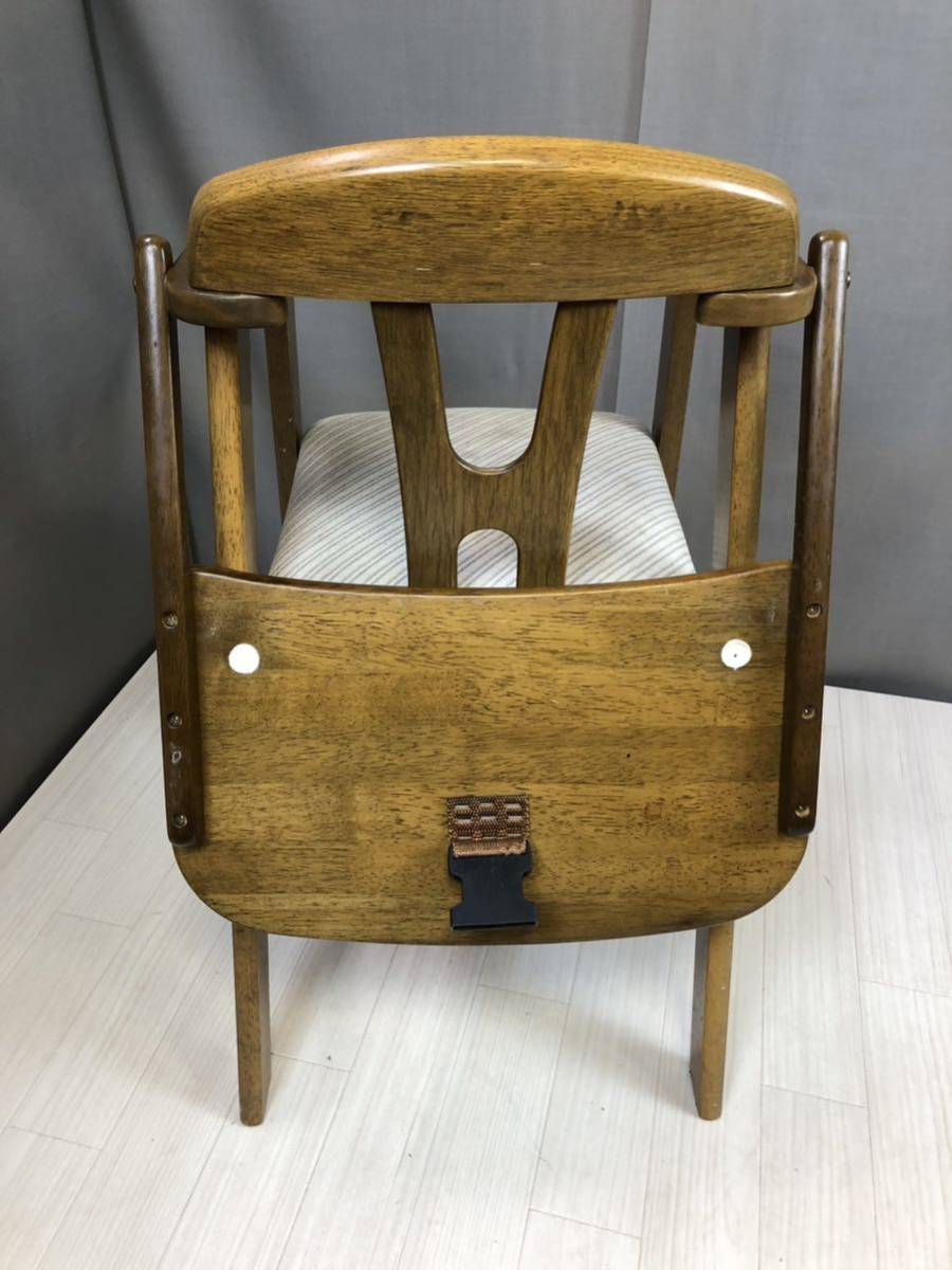 O49] Showa Retro baby chair Showa Retro wooden high chair woody -. child high chair baby 