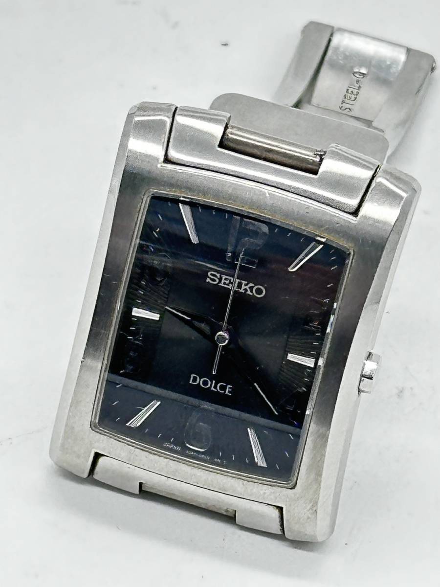 H3068 SEIKO セイコー DOLCE クォーツ 黒文字盤 4J41-0AH0 420976 動作未確認_画像2