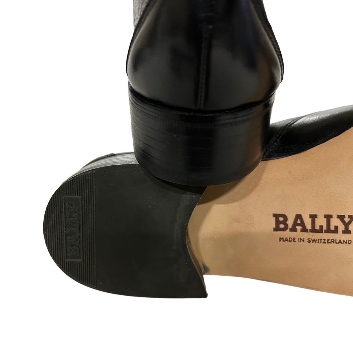 BA960 未使用 BALLY バリー メンズ ローファー ビジネスシューズ 6.5W 約 24.5cm ブラック レザー 美品_画像6