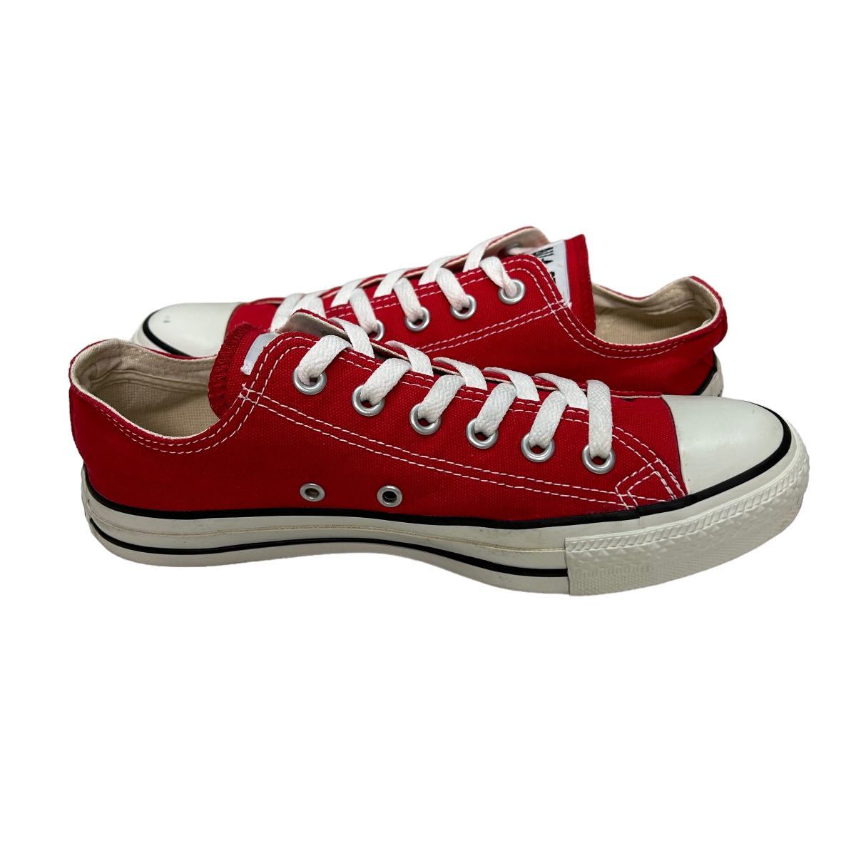 BB503 CONVERSE コンバース オールスター メンズ ローカットスニーカー US6 24.5cm レッド キャンバス_画像5