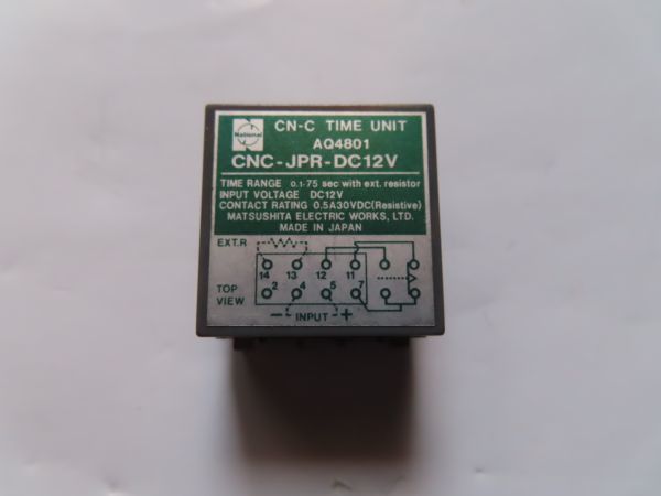 未使用 National CN-C TIME UNIT AQ4801 CNC-JPR-DC12V  タイマーリレー 0.1～75secの画像1