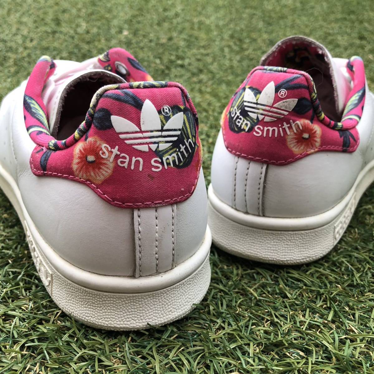 美品24 adidas×The FARM Company STANSMISTH アディダス×ザ ファームカンパニースタンスミス HW522_画像9