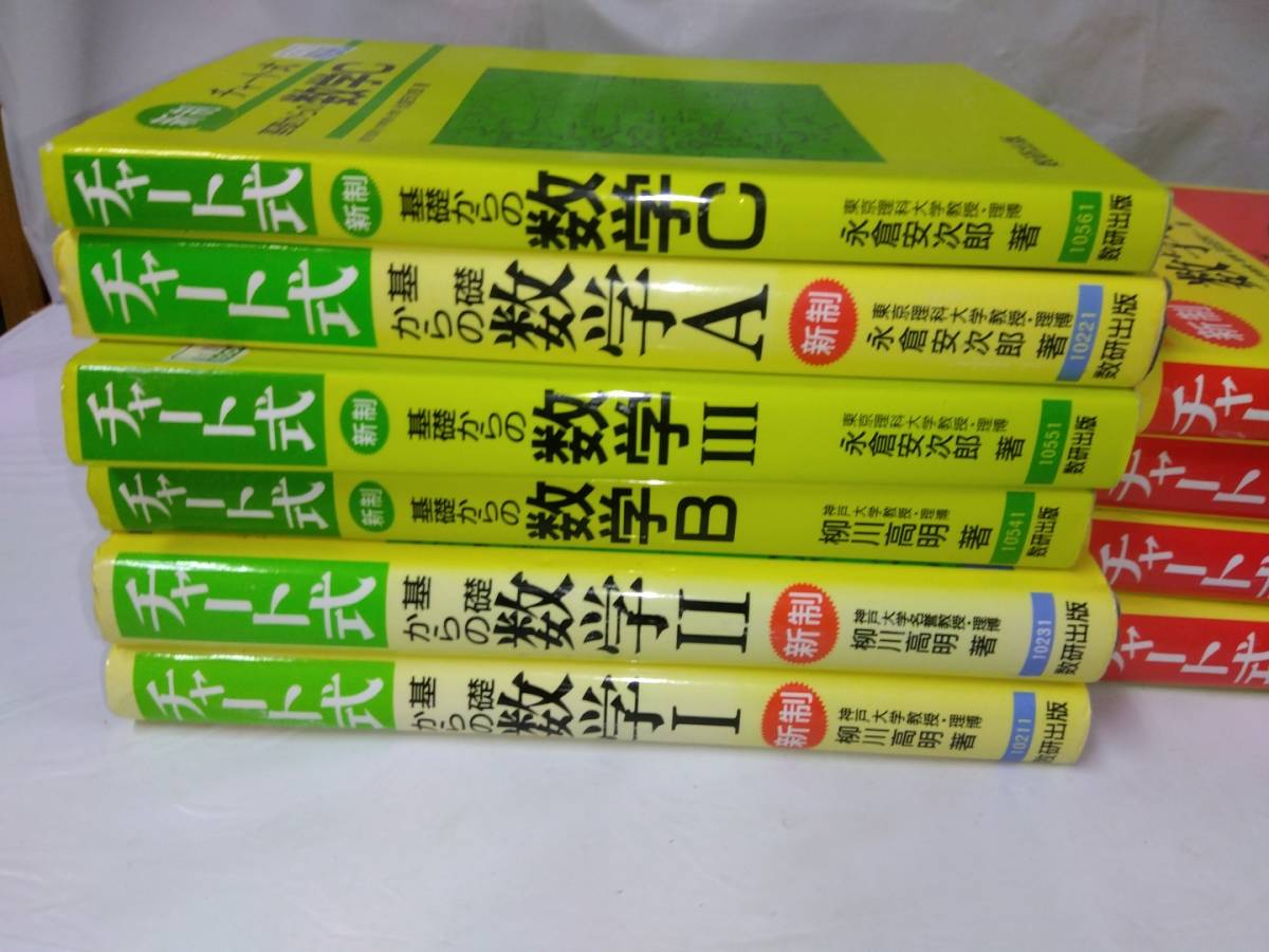 チャート式数学+基礎からの数学☆I・A・Ⅱ・B・Ⅲ・C　計10冊　新制　柳川高明/永倉安次郎/砂田利一_画像2