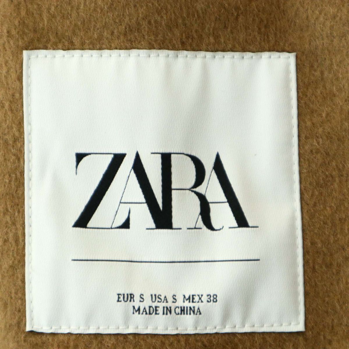 ZARA ザラ マン 現行タグ★ 秋冬 メルトン ウール チェスター コート Sz.S　メンズ　A3T14152_B#N_画像6