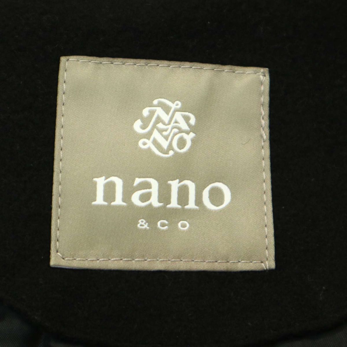 nano&co Nano Universe осень-зима шерсть Like * Пальто Честерфилд Sz.M мужской чёрный A3T14347_B#N