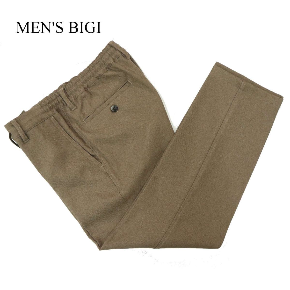 22AW★ MEN'S BIGI メンズビギ 通年 スタプレタイプ EASY CARE ツイル ストレッチ イージー スラックス パンツ Sz.1　メンズ　A3B05519_B#R_画像1