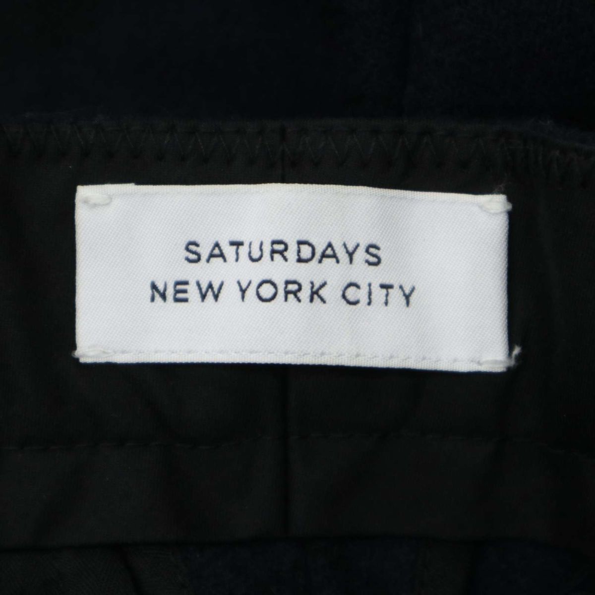 SATURDAYS NYC サタデーズ ニューヨークシティ 秋冬 ウール★ チェック トラウザー パンツ Sz.30　メンズ ネイビー　A3B05722_C#Q_画像8