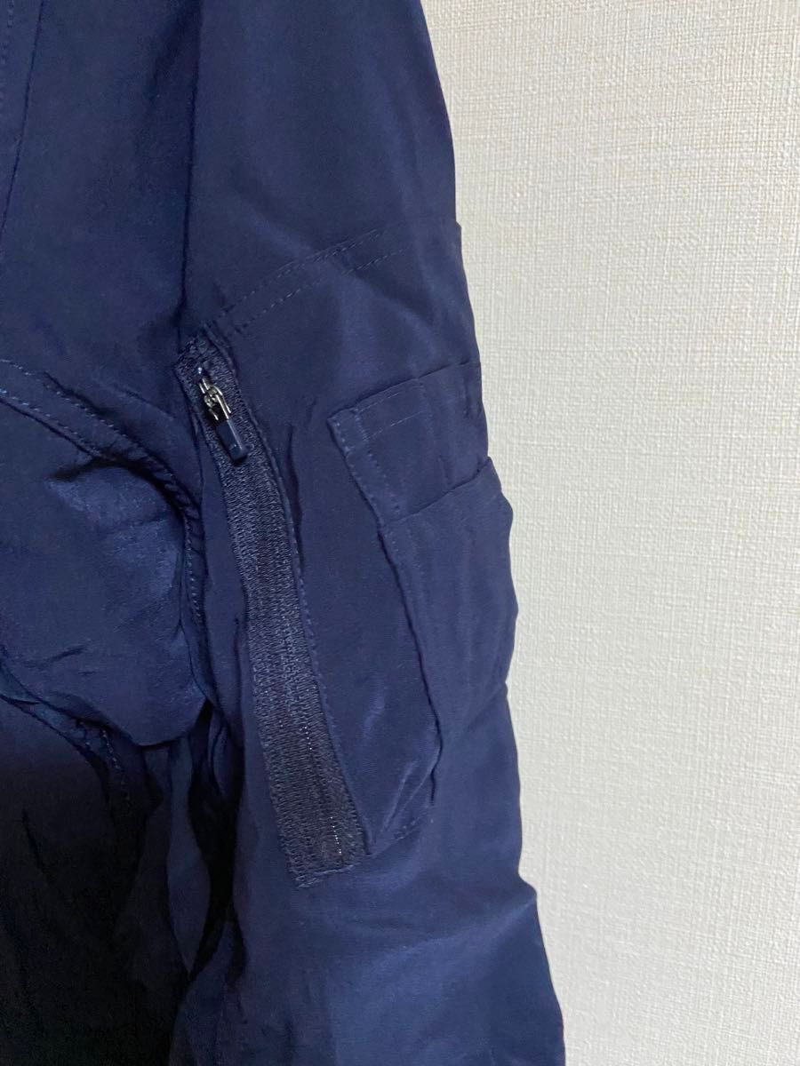 【未使用品】adidas GOLF 秋冬 アディダス 裏起毛 ボンバージャケット L ゴルフウェア ブルゾン メンズ ネイビー